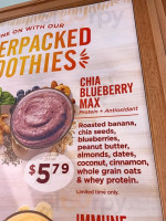 Tropical Smoothie Cafe menu