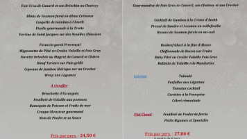 Jauss Traiteur Boucherie Charcuterie menu