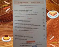 La Pilotine menu