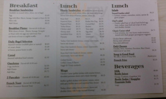 Webbmason Deli menu