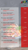 Pizzeria Avanti menu