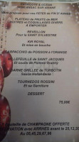 Entr Cote Et Ocean menu