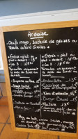 Le Bistrot menu