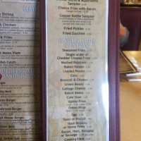 Dave & Peg's Copper Kettle menu