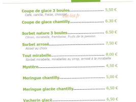 Au Tilleul menu