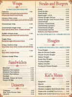 Villa Rosa Pizzeria menu