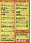 Thai Eastern Takeaway menu