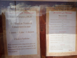 La Montagne menu