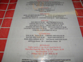 Turn Around Bbq menu