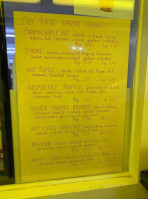 Hank's Frozen Custard menu