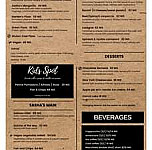   Sasha Coffee menu