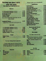 Leons Pizza menu