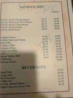 Yellow Lake Lodge menu