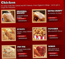 Kfc Kentucky Fried Chicken menu