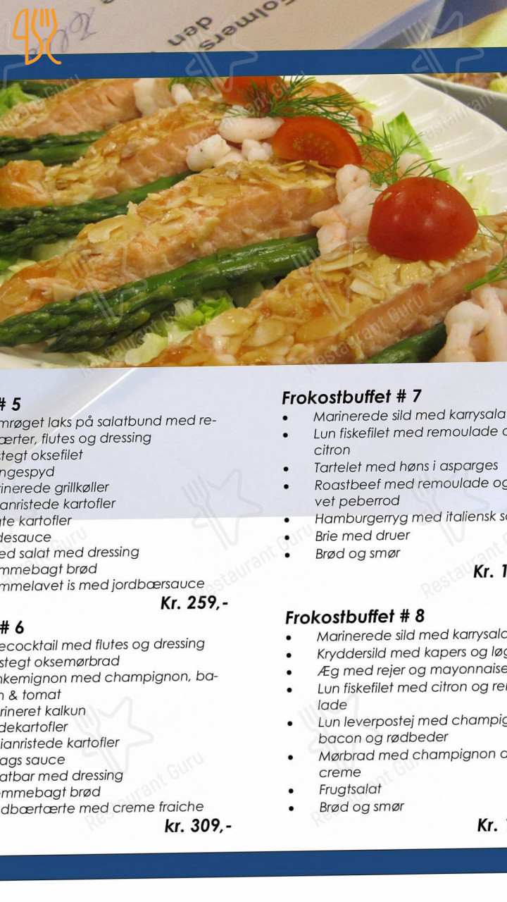 Jels Sportscenter Menu