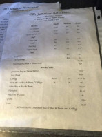 Ob's Jamaican menu