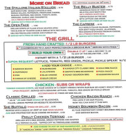 Par's Place menu