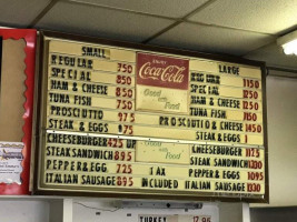 Mike Emma's Sandwich Shop menu