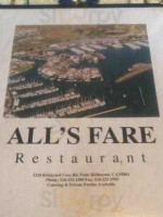 All's Fare food