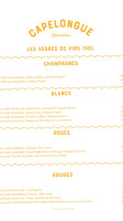 La Bergerie Domaine De Capelongue menu