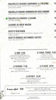 La Manufacture menu