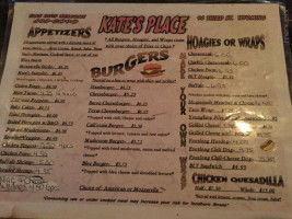 Kate's Place menu