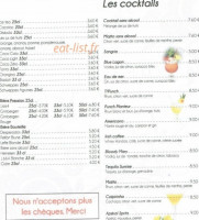 Le Château Pornic menu