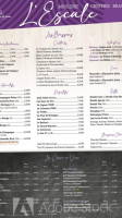 L'Escale menu