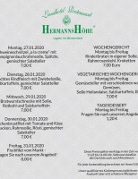 Hermannshoehe menu