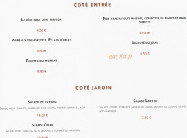 Au P’tit Bouchon menu