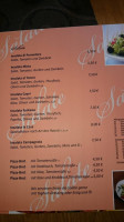 Pizzeria La Casa menu