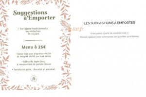 L'essentiel Bistrot Gourmand menu