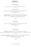 Le Mormal menu