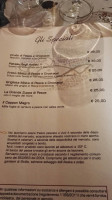 Osteria Degli Artisti menu