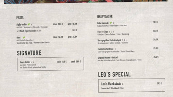 Leo's Grill menu