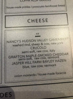 Jockey Hollow Kitchen menu