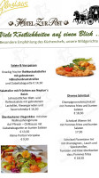 Zur Post Glashaus menu