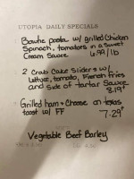 Utopia Deli Catering menu