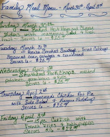 Sammie Jo's menu