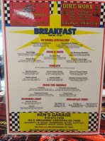 Boomarang Diner menu