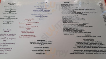 Hostellerie Du Périgord Ver menu