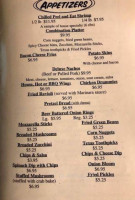 T J's Hickory House menu