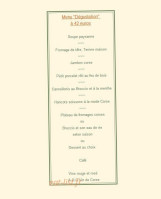 Auberge U Licettu menu