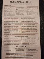 Pioneer Mill Of Tiffin menu