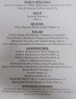 Rag Time Cafe menu