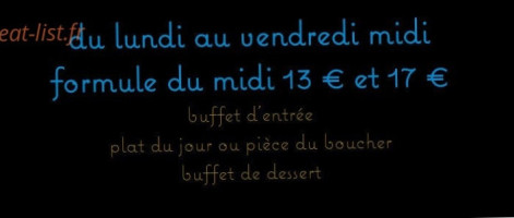 Resto Les Marots menu