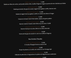 Côté Terre Mer menu