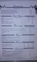 Pietro's Italian menu