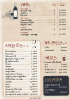 Au Moulin à Vent menu