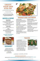 Blue Pacific Grill menu